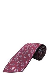 領帶/CM029/ 五餅二魚織花領帶-紅色