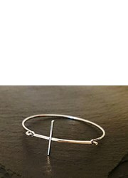 手環/JWB-K-010/大十字手環-銀