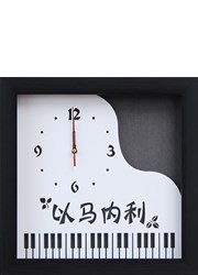 時鐘/C3702/壓克力時鐘-以馬內利(鋼琴)