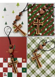 吊飾/3086/仿塑十字架吊飾(含書卡)